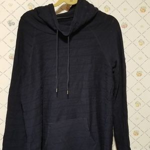 Crown & ivy navy cotton shirt size L